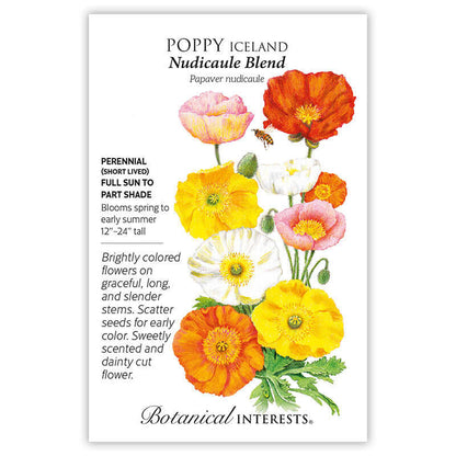 Nudicaule Blend Iceland Poppy Seeds