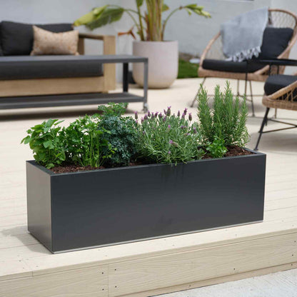 12" Tall Modern Patio Planter