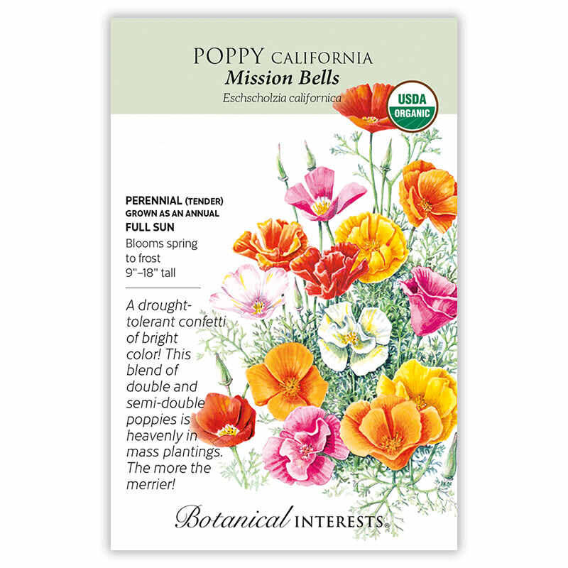 Mission Bells California Poppy Seeds