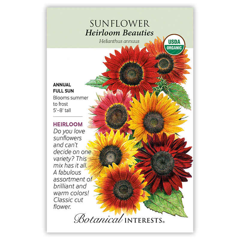 Heirloom Beauties Sunflower Seeds