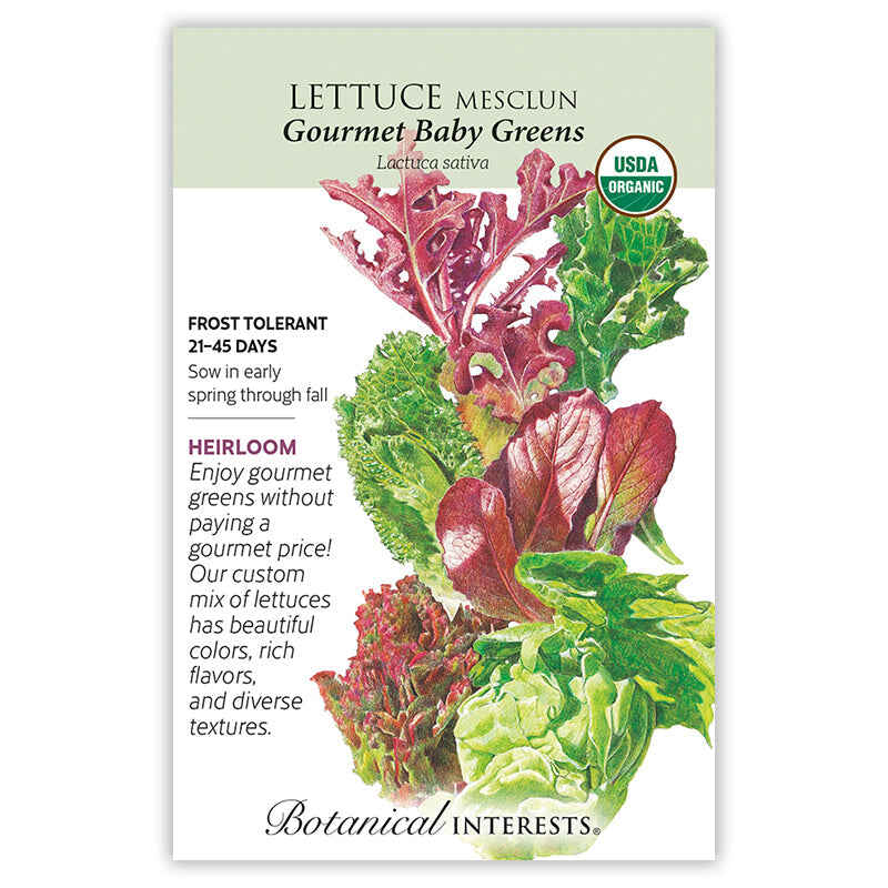 Gourmet Baby Greens Mesclun Lettuce Seeds