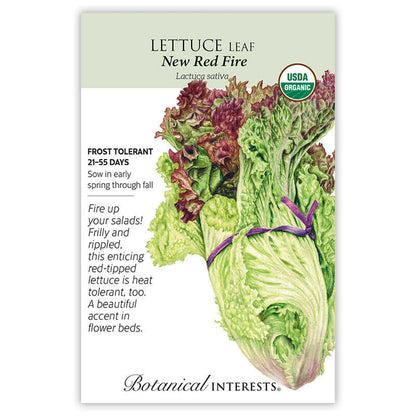 New Red Fire Leaf Lettuce Seeds