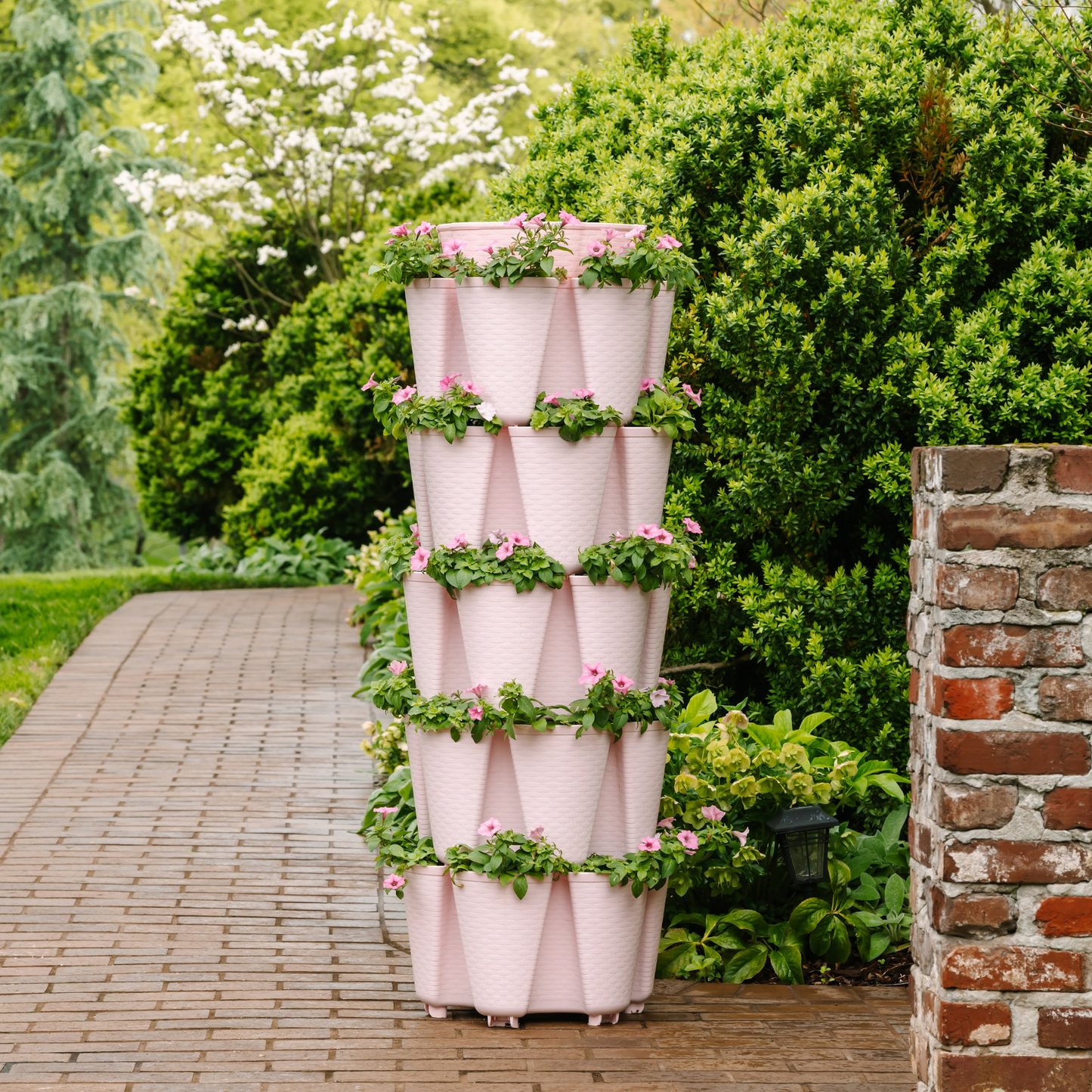 5-Tier Vertical Planter Basketweave