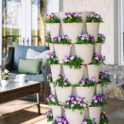 7-Tier Vertical Planter Basketweave