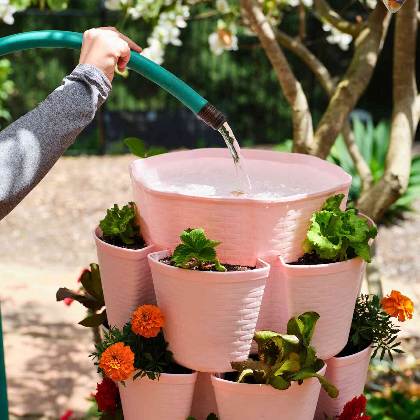 7-Tier Vertical Planter Basketweave