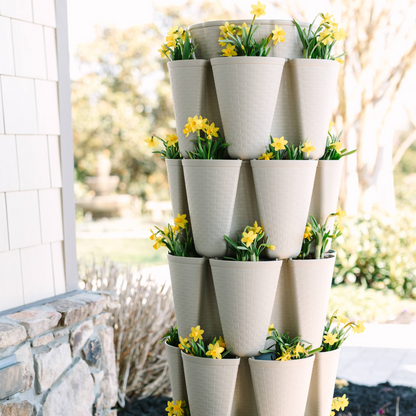 5-Tier Vertical Planter Basketweave