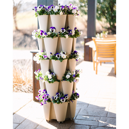 5-Tier Vertical Planter Basketweave