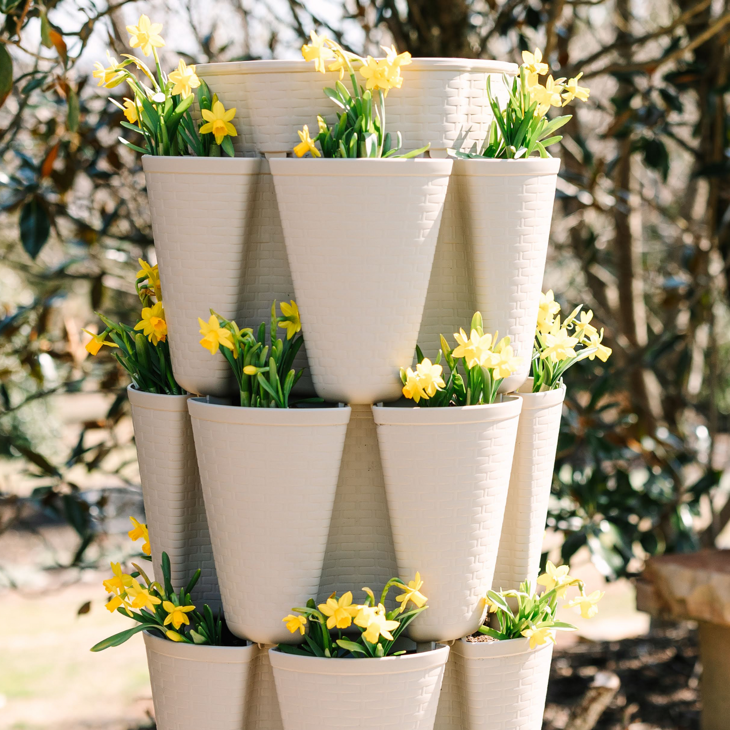 5-Tier Vertical Planter Basketweave