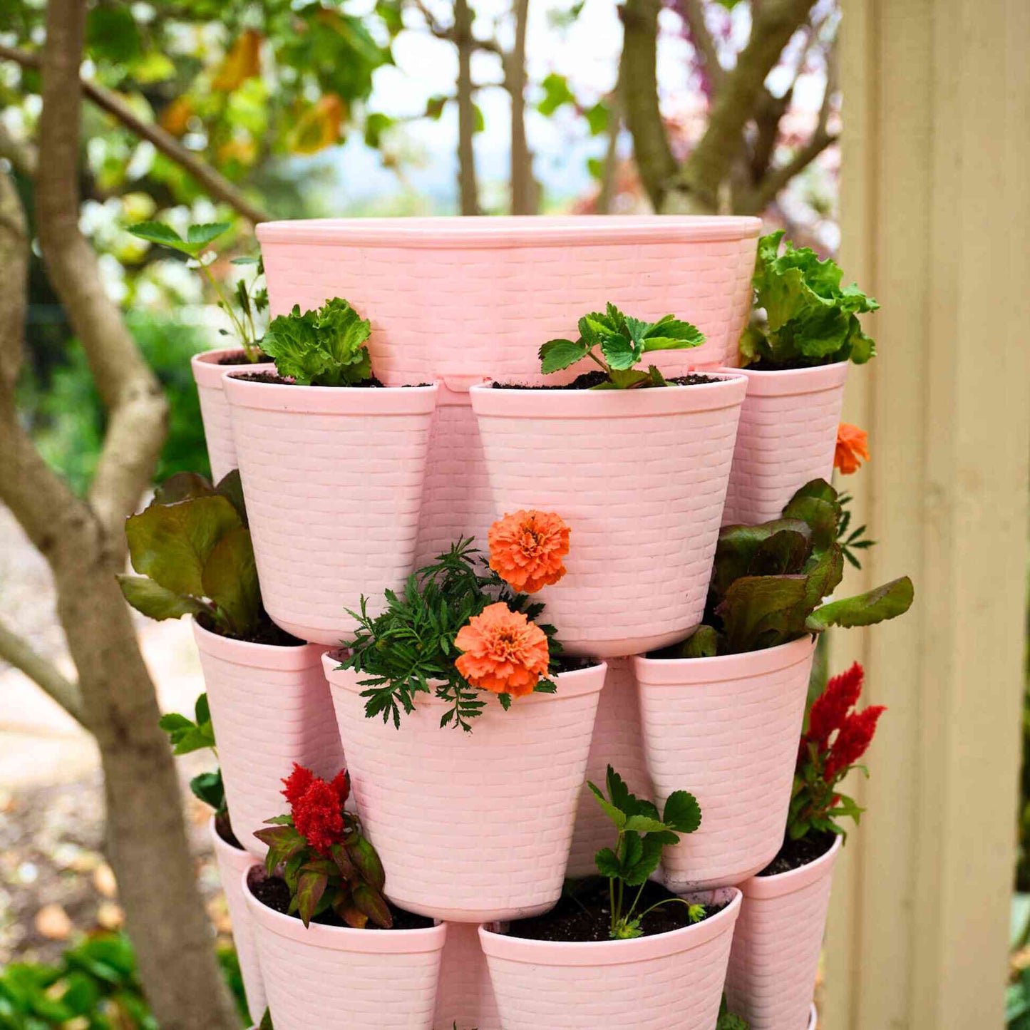 7-Tier Vertical Planter Basketweave