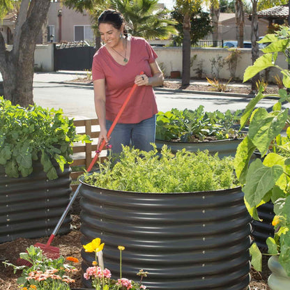 Round Tall Metal Raised Garden Bed